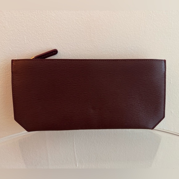 Senreve braceletlet pouch clutch maroon burgundy - Picture 2 of 8